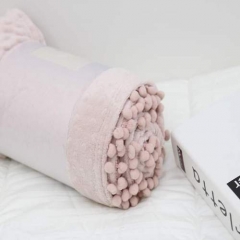 100% anti-pilling polyester Fleece Blanket with Tassel