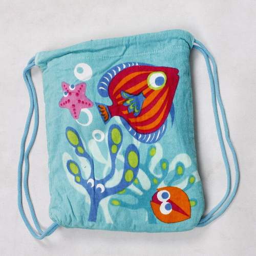 Wholesale 2 In 1 Folding Beach Towel Bag Personalized Printed Custom