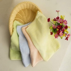 soft 100% bamboo fiber baby washclothes bamboo cotton face towel