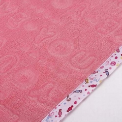 Super soft 100% Polyester microfiber baby fleece blanket with satin trim