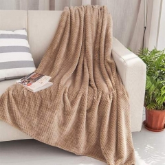 Super soft embossed flannel fleece fabric for blanket