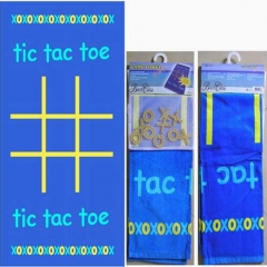 100% cotton tic tac toe beach game towel