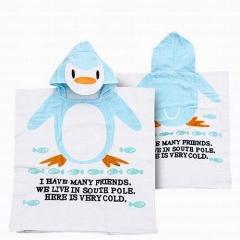 Animal Hood Hooded Poncho Baby Beach Towels
