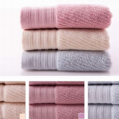 Solid Color Velour Plain Woven Cotton Towel