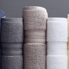 Plain yarn dyed jacquard towel