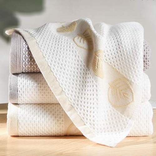 Free sample 100% cotton terry custom jacquard towel