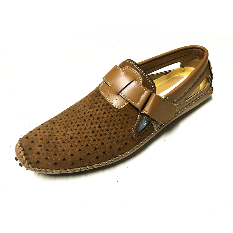 Shoe Factory Wholesale Hand-make Pointed toe soft Moccasin men shoes