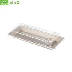 Biodegradable Sushi Food Trays With Lid Food Divided Container