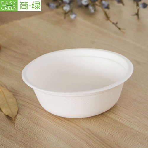 Biodegradable Corn Starch Disposable Food Packaging Bowl For Soup Container
