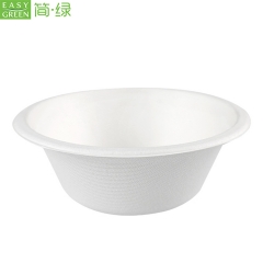 350ml Paper Pulp Bagasse Soup Food Bowl Disposable For Eco-friendly Packaging