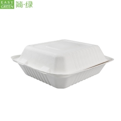 Custom Compostable Clamshell Box Packaging Disposable