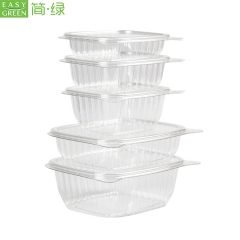 PET Plastic Dry Plastic Salad Disposable Box Fruit