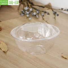 HS-02 Eco Friendly Disposable Packaging Fruit Salad And Vegetable Storage Container Boxes With Dome Lid
