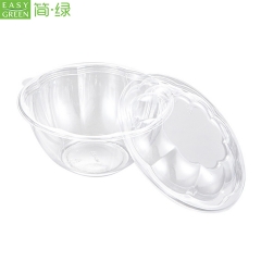 HS-02 Eco Friendly Disposable Packaging Fruit Salad And Vegetable Storage Container Boxes With Dome Lid