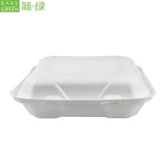 Bagasse Disposable Clamshell Lunch Box