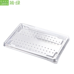 Disposable PET Plastic Disposable Sushi Tray Container Packaging For Sushi Meat