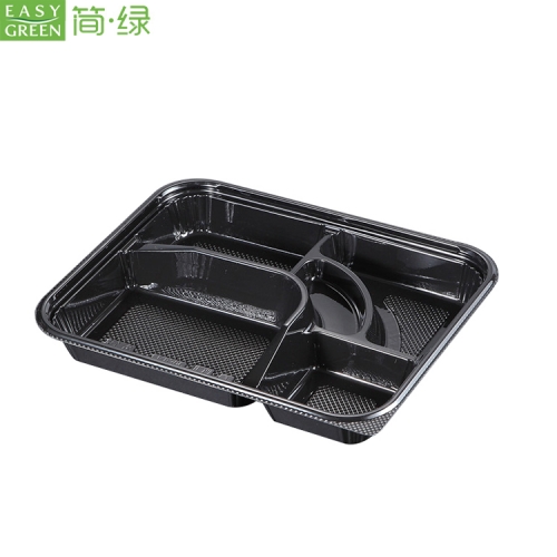 Rectangular Disposable Plastic Food Containers PS Packaging With Lid