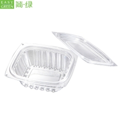 Clear Salad Plastic Bowl Packaging With PS Lid