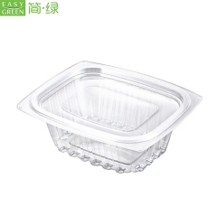 Clear Salad Plastic Bowl Packaging With PS Lid