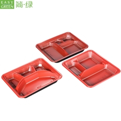 PP Disposable 3-Compartment Food Container For Food
