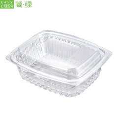 Transparent Salad Plastic Packaging Container For High Durability PS Material