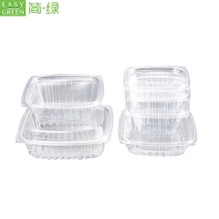 Wholesale Eco Plastic Container Salad Bowl Clear With Lid