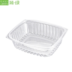 Transparent Salad Plastic Packaging Container For High Durability PS Material