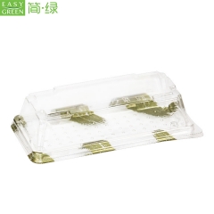Wholesale Plastic Sushi Box Takeout Container With Lid