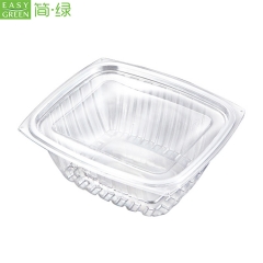Square Disposable Packaging Boxes/Bowl Clear PS Plastic For Fruit