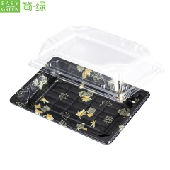 HP-03 Disposable Plastic Rectangular Food Sushi Tray