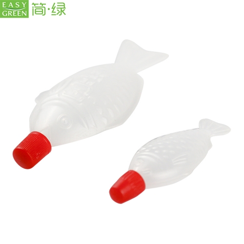F03 &F08 8ml Disposable Fish Pe Shape Soy Sauce Container Bottle For Soy Food
