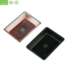 F69 Mini Black Disposable Plastic Soy Sauce Dish