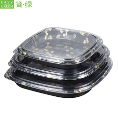 HP-36 Large Round Shallow PS Plastic Sushi Tray For Party