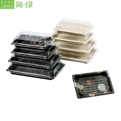 HP-07 Plastic Sushi Meat Food Container Tray Packaging With Lid For Food Grade Container