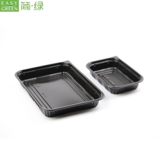 J-8510 Custom Black Plastic Bento Lunch Box Kids With Lid