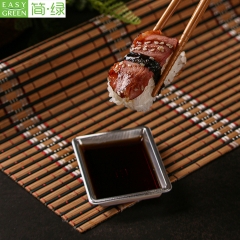 F69 Mini Black Disposable Plastic Soy Sauce Dish