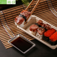 Sushi Takeaway Container Disposable With Lid For Biodegradable Food