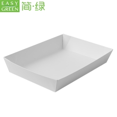 Easy green Healthy material baking food packaging kraft paper trays with lid