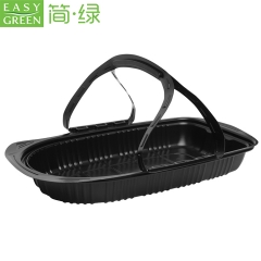 Easy Green disposable PP roast cook chicken takeaway plastic box