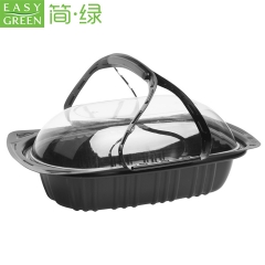 Easy Green food grade disposable PP takeaway plastic box for roast chicken