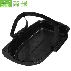 Easy Green disposable PP roast cook chicken takeaway plastic box