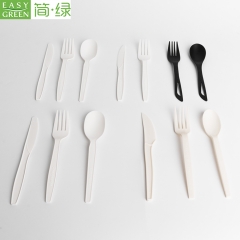 Easy Green Disposable Eco Friendly Compostable Biodegradable Knife And Fork