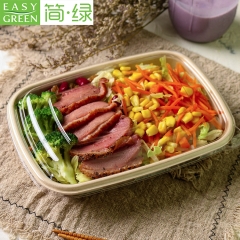 Easy Green Hot Sale Eco Friendly Biodegradable Disposable Bagasse Food Packaging Biodegradable Microwave Food Container