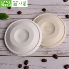 bagasse lid 80mm 90mm for paper coffee cup