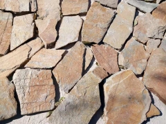 Cultured stacked stone veneers irregular rusty yellow quartzite flagstone price
