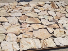 Two-tone sandstone stacked stone slate cement culture stone panel