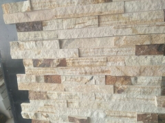 Two-tone sandstone stacked stone slate cement culture stone panel