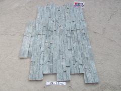 Natural green slate cultured stone rough edge stacked slate veneer