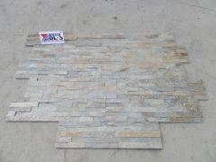 Rust quartz stacked culture stone for exterior house wall cladding