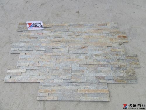 Rust quartz stacked culture stone for exterior house wall cladding